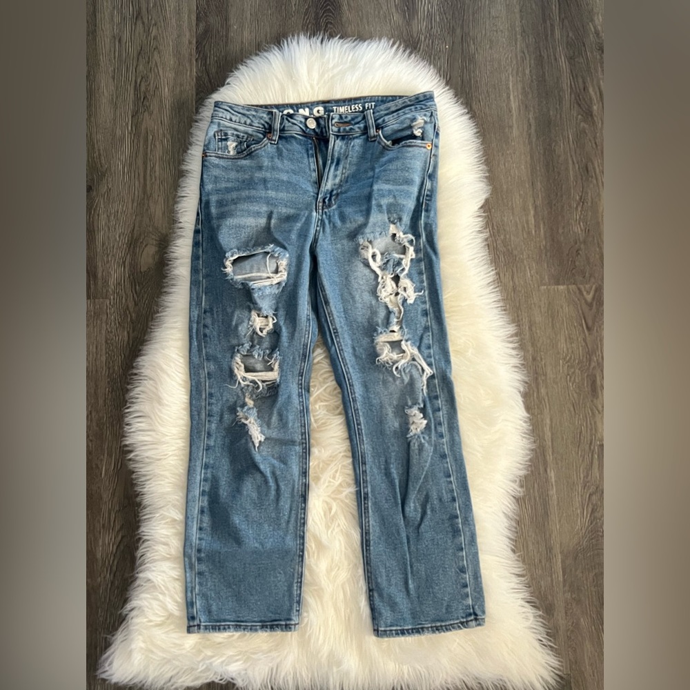 Straight leg jeans